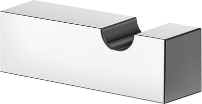 KEUCO Handdoekhaak van metaal, hoogglans verchroomd, rond, voor badkamer en gastentoilet, wandhaken voor handdoeken en badjassen, Edition 90 Square
