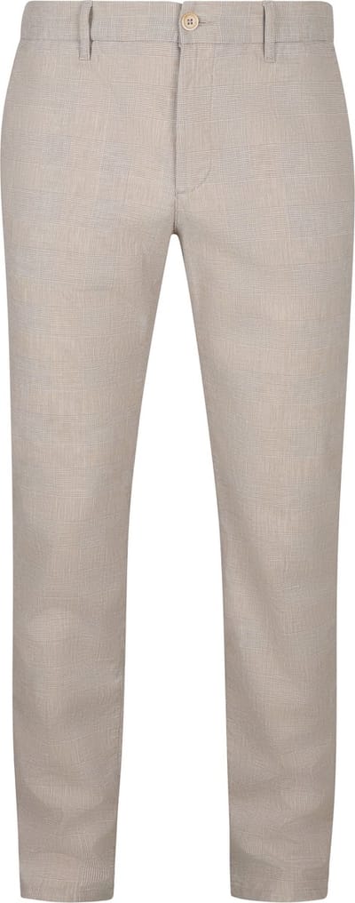 Alberto Lou Chino Glencheck Beige - Maat W 33 - L 34 - Heren