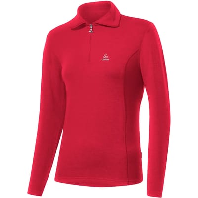 Loeffler Transtex Basic T-shirt Met Lange Mouwen Rood 42 Vrouw