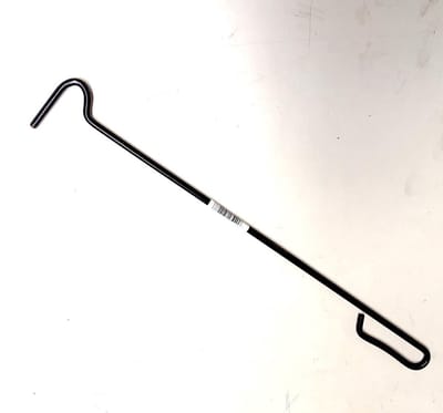 Vuurpook - 51cm - kachelpook - ergonomische handgreep - staal - zwart - pook