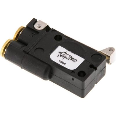 3/2 4 mm NC Rolbediend Hefboom Ventiel 1,5-8 bar/21,0-112psi