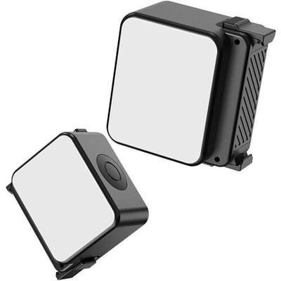 ULANZI LM18 Vlogging Light voor DJI Osmo Action 3/4/5/5 Pro Camera Kooi Accessoires, Mini LED Action Camera Video Licht Magnetische Fotografie