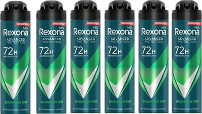 Rexona Men - Deodorant - Spray - Quantum Dry - 150ml x 6