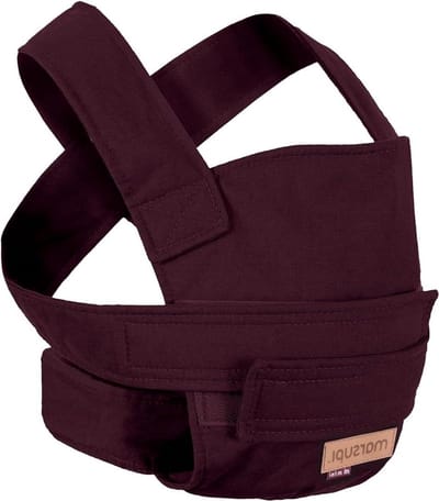 Poppendrager draagzak voor poppen mama's en poppen-papa's - biologisch katoen - klittenbandsluiting - vanaf 2 jaar - mini/poppendrage berry