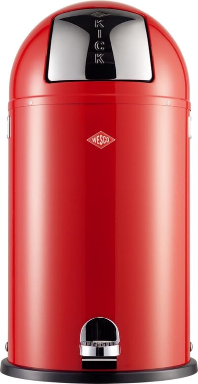 Wesco Kickboy Prullenbak - 40 l - Rood