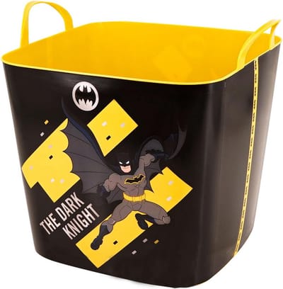 Multifunctionele Kunststof Mand 25 Liter Zwart - Ideaal als Wasmand of Opbergbox