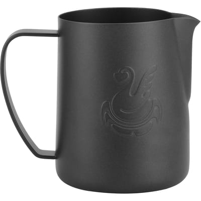 Koffie Latte Kop Zwart Mat 304 Roestvrij Staal Melk Opschuimbeker Koffie Kunst Maken 600ml