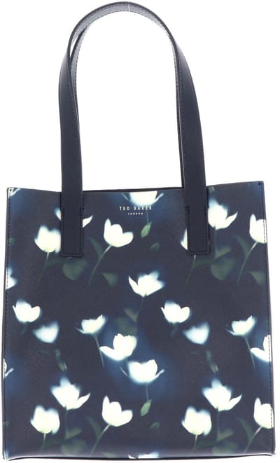 Ted Baker handtas Tutucon Small Tulip Printed Icon Bag Navy donkerblauw