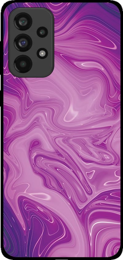 Smartphonica Telefoonhoesje voor Samsung Galaxy A33 5G met marmer opdruk - TPU backcover case marble design - Paars geschikt voor Samsung Galaxy A33 5G