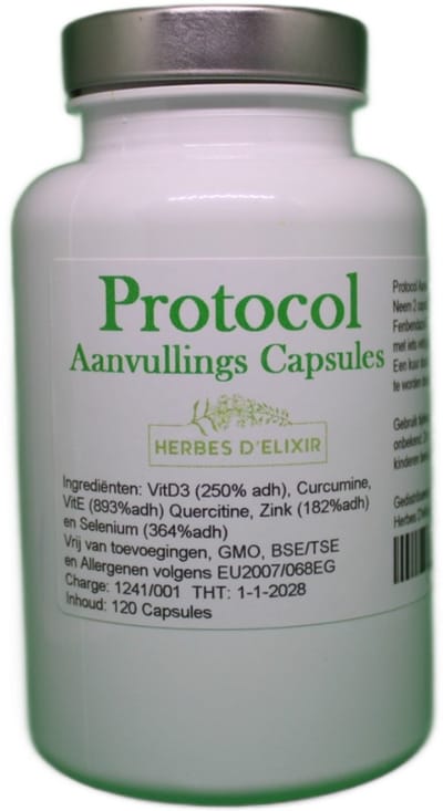 Herbes D'elixir Protocol Aanvulling Capsules - 120 Capsules - Antioxidant & Immuun Complex