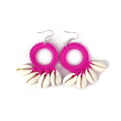 Sea Shell Oorhangers - Roze | Schelp Oorbellen | Lengte 7 cm | Fashion Favorite