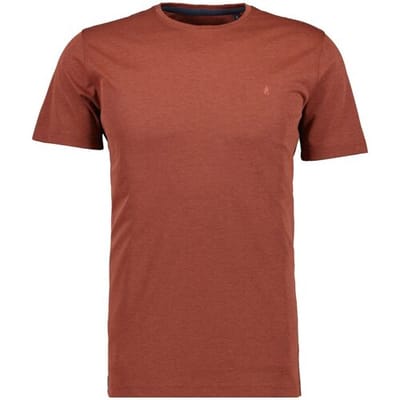 Ragman T-Shirt Softknit Round Neck Burnt Orange / male