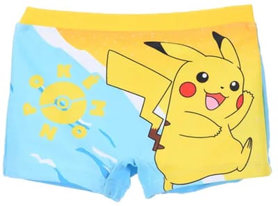 Pokémon Zwemboxer Jongens – Pikachu – Blauw/Geel – Maat 104 – Officiële licentie