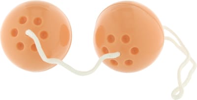 Seven Creations - Rubber Balls - Vaginale Balletjes - beigeig - Ø 35 mm