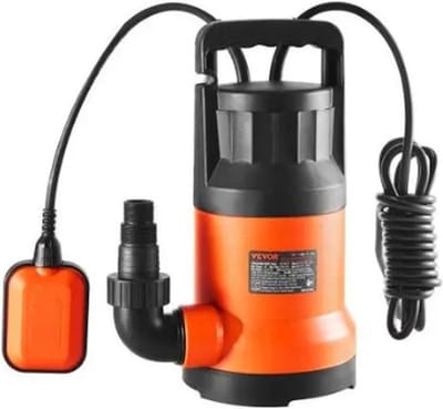 Waterpomp - Utility Pomp - Dompelpomp - voor afvoeren van water - IPX8 - 400W - 4000GPH - 1PK - Oranje