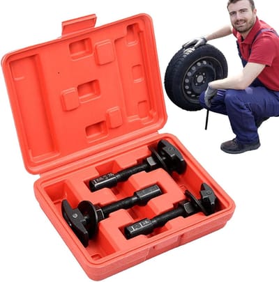 Lagertrekker Achteras - Lagerverwijderaar Set - Auto Onderhoud - Heavy-Duty Schuifhamer - 3 Maten - Zilver