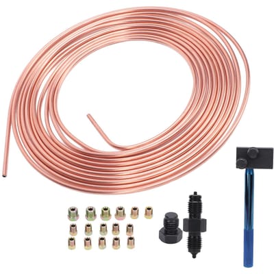 316in X25ft Remleiding Vervangingsbuis Spoel en Fitting Kit met Dubbele Bördelgereedschap voor beige