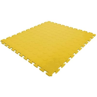 Kunzer 7GBEV10 Werkstattbodenfliese PP Gelb Werkplaatsvloertegel PP (l x b x h) 510 x 510 x 7 mm 10 stuk(s)