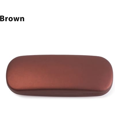 Nieuwe Mode Vrouwen Kinderen Leer Brillen Harde Schaal Beschermer Lezen Brillen Doos Draagbare Zonnebrillen Doos Case brown
