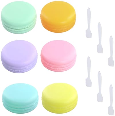 Allecto - Mini Travel Jars - Lege Cosmeticajars - Lichtgewicht en Compact - 10 ml - Kleurenset - Perfect voor Reizen - Inclusief Spatulas