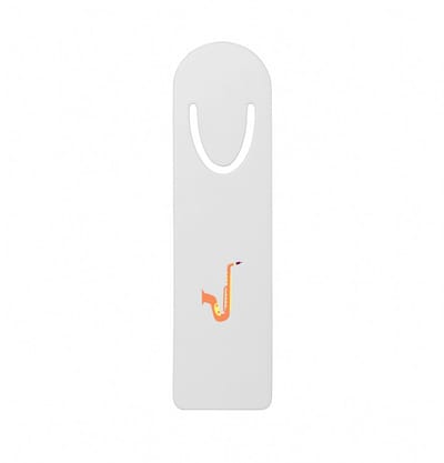Hacebo® - Saxofoon metalen boekenlegger - Muziek - Muzikanten - Instrument - blaasinstrument - muzikanten Bladwijzer boekenleggers - 12.7 cm x 3.2cm