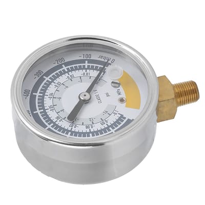 Dailygoods- Vacuümmanometer 0-14 Psi - Drukmeter - Roestvrij Staal - Precisie Instrument - Duurzaam - Hoogwaardige Behuizing