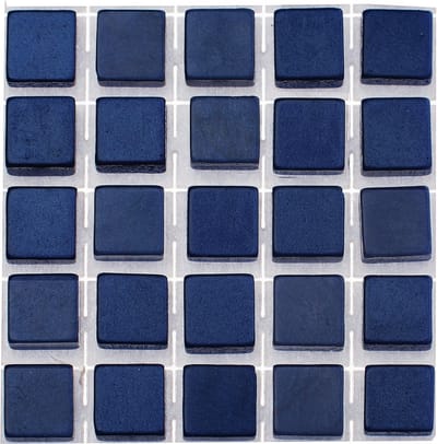 119x stuks mozaieken maken steentjes/tegels kleur donkerblauw met formaat 0.5 x 0.5 x 0.2 cm