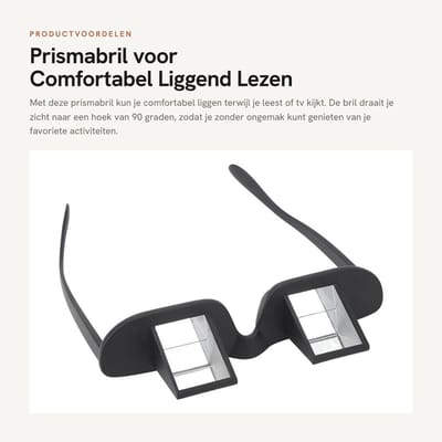 Dailygoods - Prismabril voor Comfortabel Liggend Lezen en TV Kijken