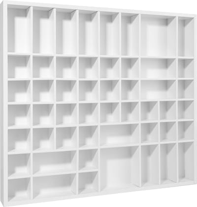 Creative Deco Opbergast Sieradenkast Wit | 51 Vakken | 52 x 46 x 5 cm | Houten | Perfect voor Decoupage Decoratie Figuren