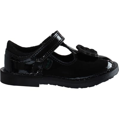 Kickers T-Bar Flutter kinderschoenen zwart