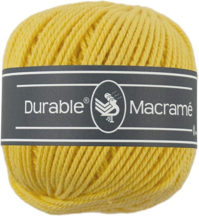 Durable Macramé - 2180 bright yellow - Katoen Garen