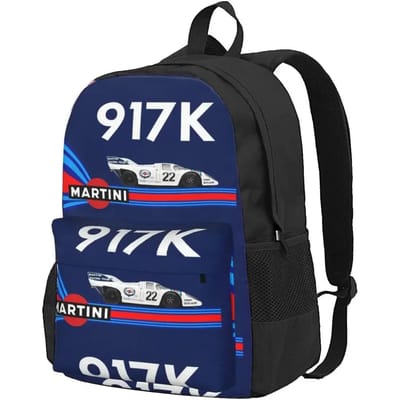 Martini Racing Team Rugzakken Schooltassen Cartoon Rugzak Laptop Rugzak Schoudertas