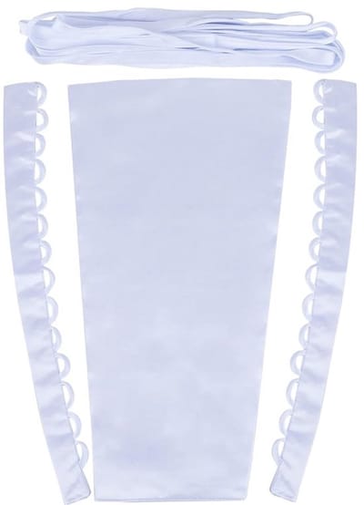 Allecto - Satijnen Korset Kit - Trouwjurk Rits Vervanging - Wit