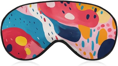 Natuurlijk Slaapmasker - Oogmasker Comfort - Verbeteren Slaapkwaliteit - Volledige Lichtblokkering - 20.5 x 10.5 cm - Zwart