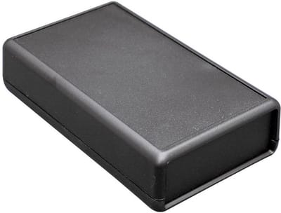 Hammond Electronics 1593YBK Handbehuizing – 140 x 66 x 28 mm – ABS – Zwart