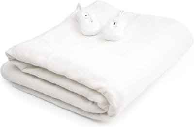 Verwarmde Matrastopper - Elektrische Deken - Warm Slapen - Dubbele Warmte Zones - 160 x 140 cm - Wit