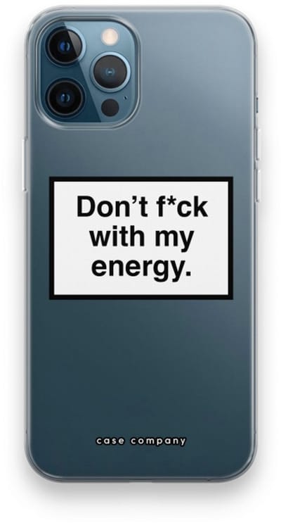 Case Company® - Hoesje geschikt voor iPhone 12 Pro hoesje - My energy - Soft Cover Telefoonhoesje - Bescherming aan alle Kanten en Schermrand