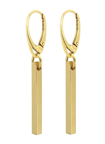 ARLIZI 1866 Oorbellen staaf oorhangers - verguld - 5 cm