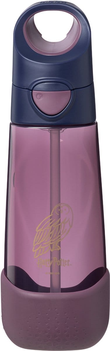 b.box Tritan Harry Potter drinkfles en waterfles - Drinkbekers - voor kinderen met rietje en deksel, mors- en lekvrij - gemakkelijk vast te pakken driehoekige vorm - BPA-vrij - vaatwasmachinebestendig -ontwerp, fles voor school en op reis - 600 ml