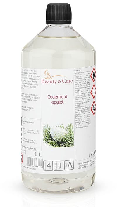 Beauty & Care - Cederhout sauna opgiet - 1 L. new