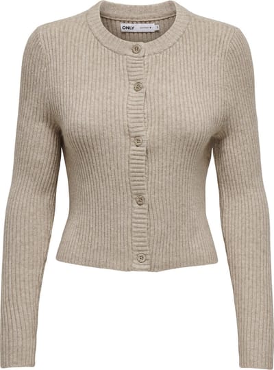 Only Vest Onlkatia Ls Button Cardigan Knt Nca 15311840 Mocha Meringue/w. Melange Dames Maat - M