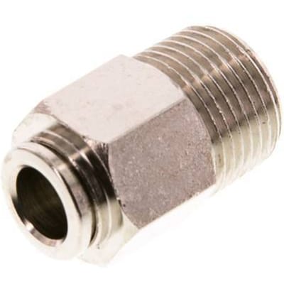 8mm x R3/8'' Messing Insteekfitting Buitendraad FKM [2 Stuks]