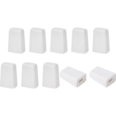 10 stuks Plastic Nokhendel voor Breimachine Silver Reed SK260 SK280 SK360 SK326 SK327 white