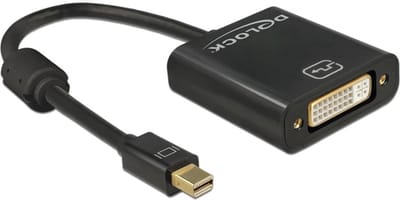 Premium Mini DisplayPort 1.2 naar DVI adapter (1920 x 1200) / zwart - 0,20 meter