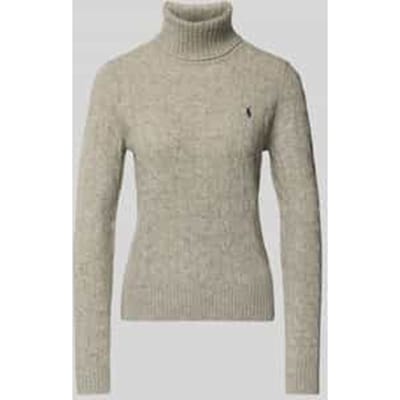 Slim fit coltrui met labelstitching