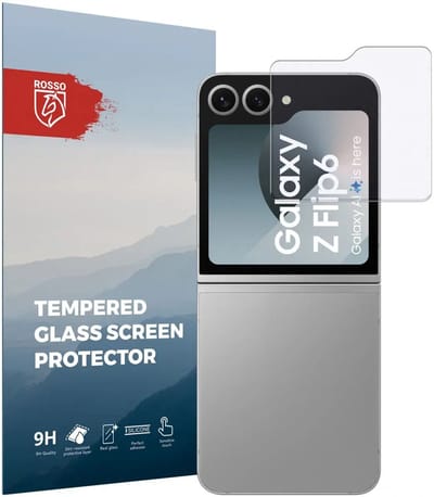 Rosso Screen Protector Achterkant Geschikt voor Samsung Galaxy Z Flip 7 FE / 6 | 9H Tempered Glass | Glasplaatje | Beschermlaag | Beschermglas | 9H Hardheid