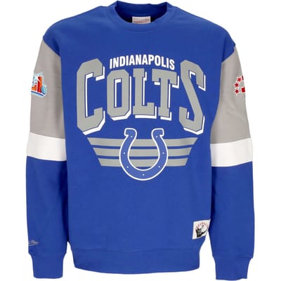 Sweatshirt met ronde hals voor heren NFL All Over Crew 3.0 Indcol Originele teamkleuren