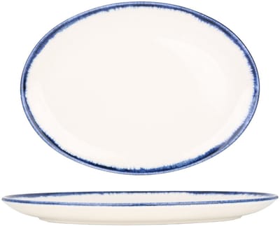 Kütahya Porselen Serveerschaal - Azure - Porselein - 27x16 cm - set van 2