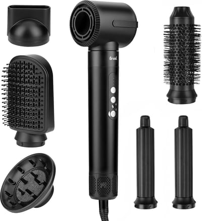 Haarstyling Set - Multistyler Warme Lucht - Dagelijks Haar Modelleren - Zeven Verschillende Opzetstukken