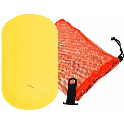 Precision Veldmarkering Rond 21 Cm Rubber Geel 10 Stuks